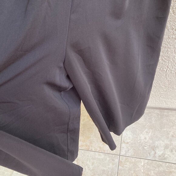 J. Crew Black Jumpsuit Sz 16 Wide Leg Sexy Stunning Back - Picture 3 of 7